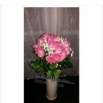 Kado Valentine Bunga vas mawar pink 085959000629