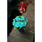 Bunga vas mawar biru 085959000629 Bunga Valentine